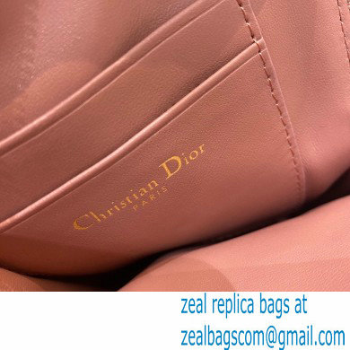 Dior Caro Multifunctional Pouch Bag in Cannage Supple Calfskin Dark Nude 2021