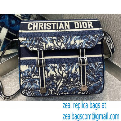 Dior Diorcamp Bag in Blue Palms Embroidery 2021 - Click Image to Close