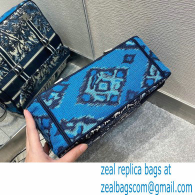 Dior Diorcamp Bag in Blue Palms Embroidery 2021