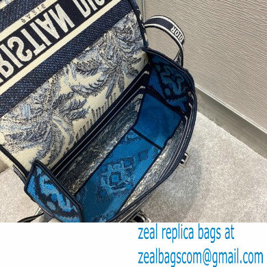 Dior Diorcamp Bag in Blue Palms Embroidery 2021