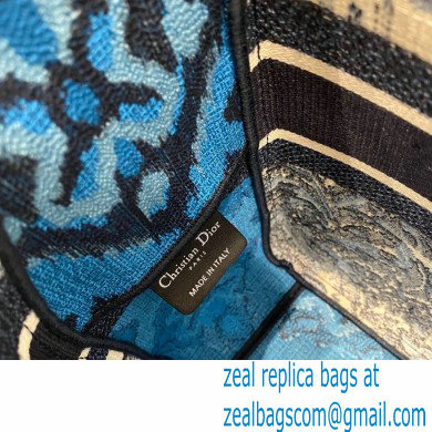 Dior Diorcamp Bag in Blue Palms Embroidery 2021