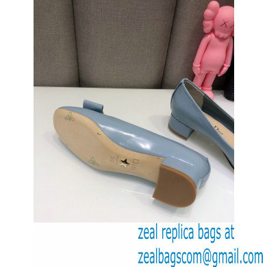 Dior Heel 3.5cm 30 Montaigne Pumps Calfskin Light Blue 2021