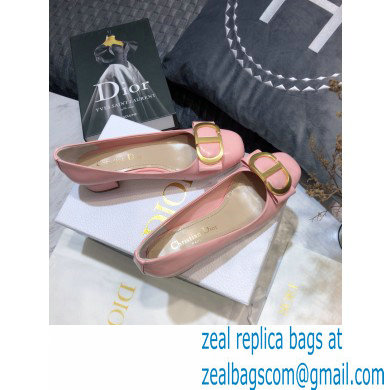 Dior Heel 3.5cm 30 Montaigne Pumps Calfskin Pink 2021