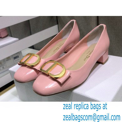 Dior Heel 3.5cm 30 Montaigne Pumps Calfskin Pink 2021