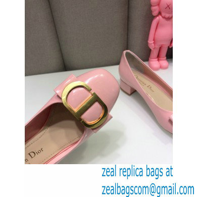 Dior Heel 3.5cm 30 Montaigne Pumps Calfskin Pink 2021 - Click Image to Close