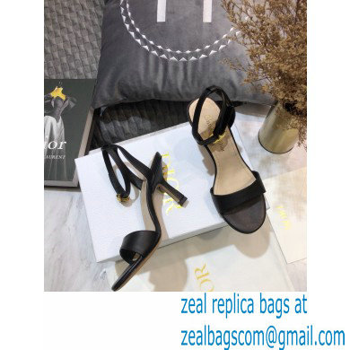 Dior Heel 8cm Sandals Black 2021