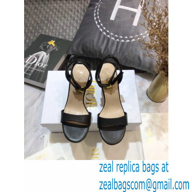 Dior Heel 8cm Sandals Black 2021