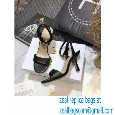 Dior Heel 8cm Sandals Black 2021