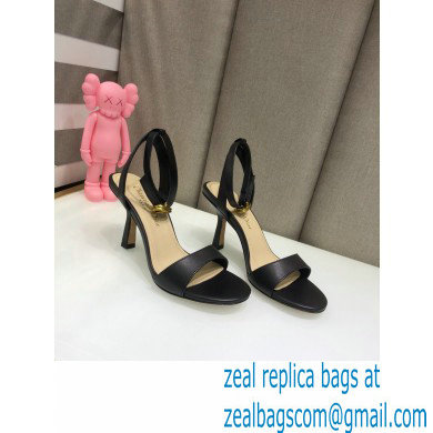 Dior Heel 8cm Sandals Black 2021