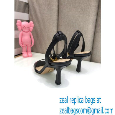 Dior Heel 8cm Sandals Black 2021