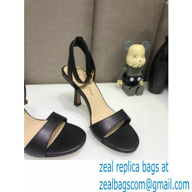 Dior Heel 8cm Sandals Black 2021