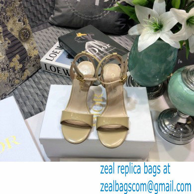 Dior Heel 8cm Sandals Brushed Nude 2021 - Click Image to Close