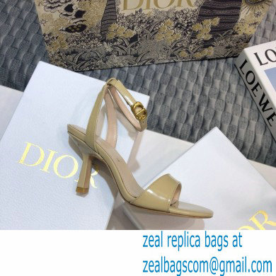 Dior Heel 8cm Sandals Brushed Nude 2021