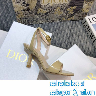 Dior Heel 8cm Sandals Brushed Nude 2021 - Click Image to Close