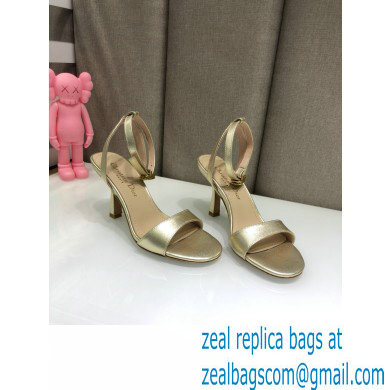 Dior Heel 8cm Sandals Gold 2021