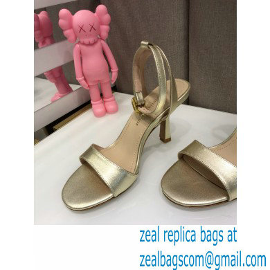 Dior Heel 8cm Sandals Gold 2021