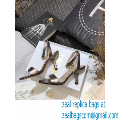 Dior Heel 8cm Sandals Gun Color 2021