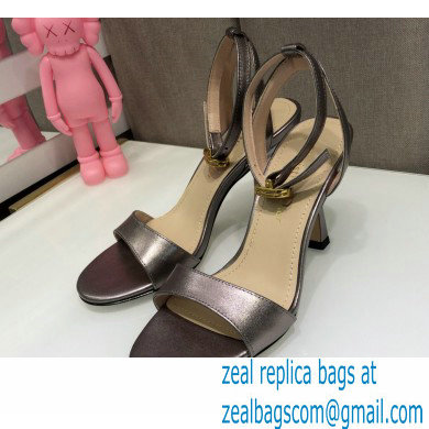 Dior Heel 8cm Sandals Gun Color 2021 - Click Image to Close