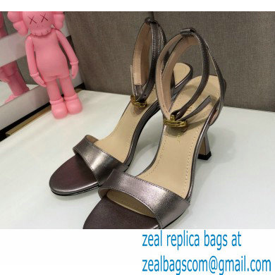 Dior Heel 8cm Sandals Gun Color 2021