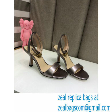 Dior Heel 8cm Sandals Gun Color 2021
