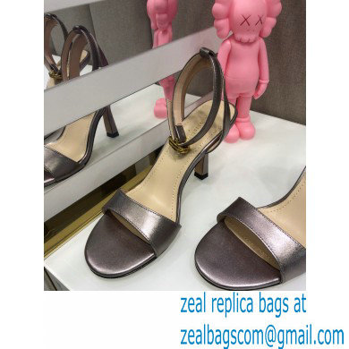 Dior Heel 8cm Sandals Gun Color 2021 - Click Image to Close