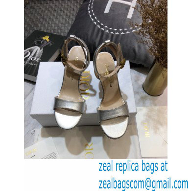 Dior Heel 8cm Sandals Silver 2021