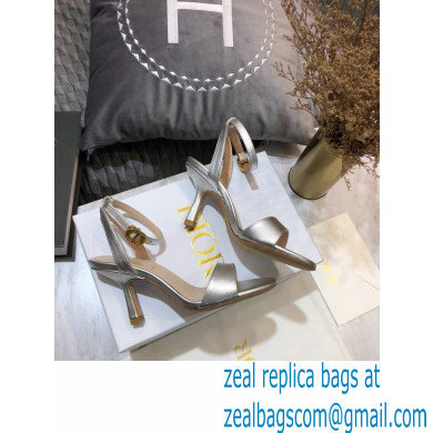 Dior Heel 8cm Sandals Silver 2021