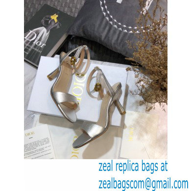 Dior Heel 8cm Sandals Silver 2021
