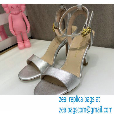 Dior Heel 8cm Sandals Silver 2021