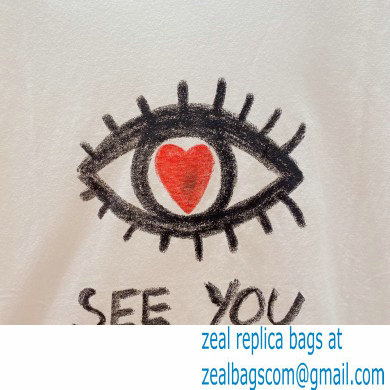 Dior 'I SEE YOU' T-Shirt white - Click Image to Close