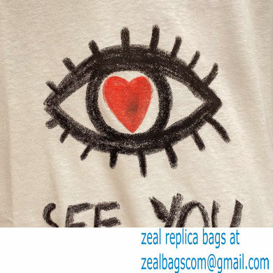 Dior 'I SEE YOU' T-Shirt white - Click Image to Close