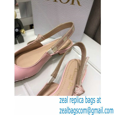 Dior J'Adior Slingback Ballerina Flats Patent Calfskin Pink 2021 - Click Image to Close