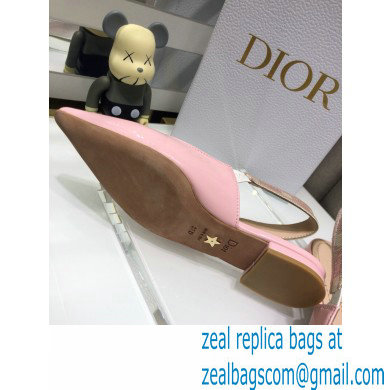 Dior J'Adior Slingback Ballerina Flats Patent Calfskin Pink 2021 - Click Image to Close