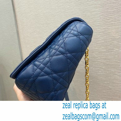 Dior Large Caro Bag in Cannage Lambskin Gradient Indigo Blue 2021 - Click Image to Close