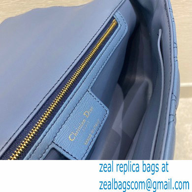 Dior Large Caro Bag in Cannage Lambskin Gradient Indigo Blue 2021 - Click Image to Close