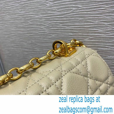 Dior Large Caro Bag in Soft Cannage Calfskin Beige 2021