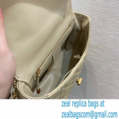 Dior Large Caro Bag in Soft Cannage Calfskin Beige 2021