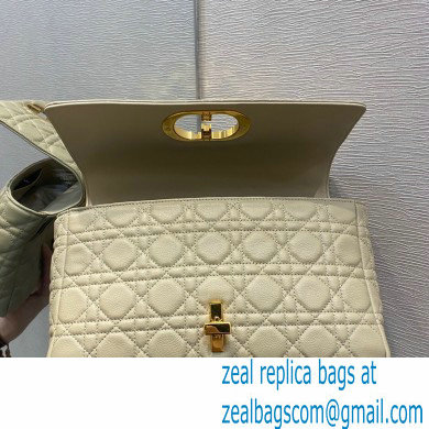 Dior Large Caro Bag in Soft Cannage Calfskin Beige 2021
