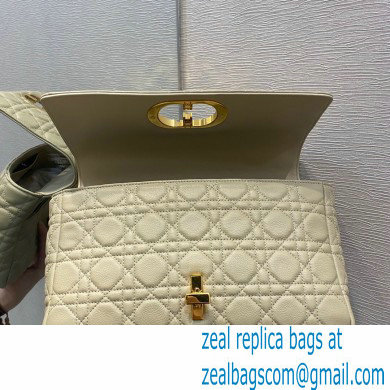 Dior Large Caro Bag in Soft Cannage Calfskin Beige 2021 - Click Image to Close