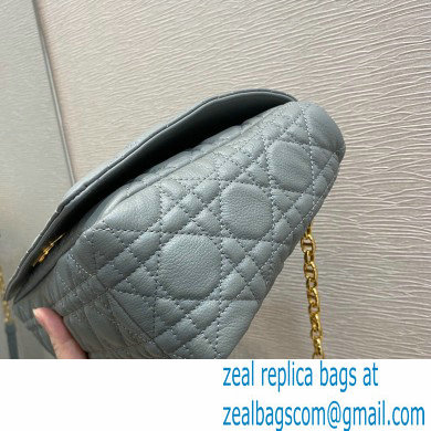 Dior Large Caro Bag in Soft Cannage Calfskin Gray 2021 - Click Image to Close