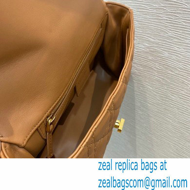 Dior Large Caro Bag in Supple Cannage Calfskin Brown 2021