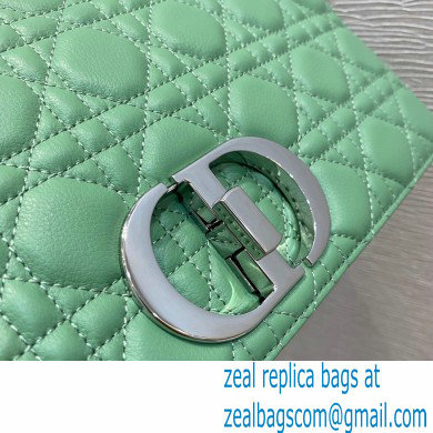 Dior Large Caro Bag in Supple Cannage Calfskin Mint Green 2021 - Click Image to Close