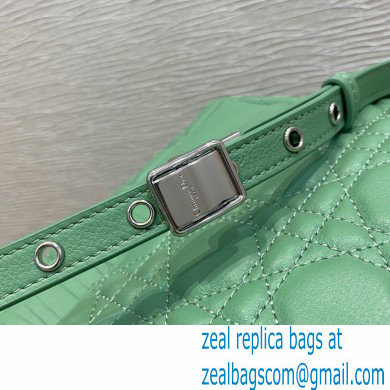 Dior Large Caro Bag in Supple Cannage Calfskin Mint Green 2021