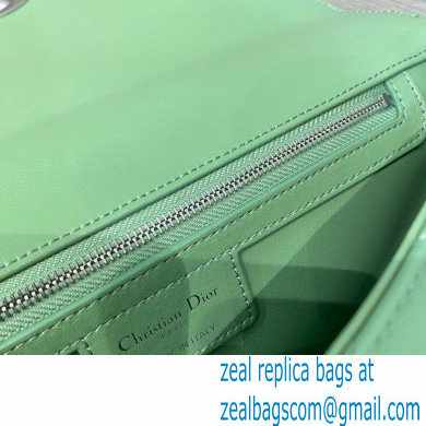 Dior Large Caro Bag in Supple Cannage Calfskin Mint Green 2021