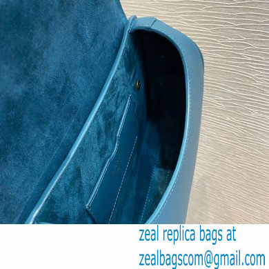 Dior Medium Bobby Bag in Box Calfskin Ocean Blue 2021