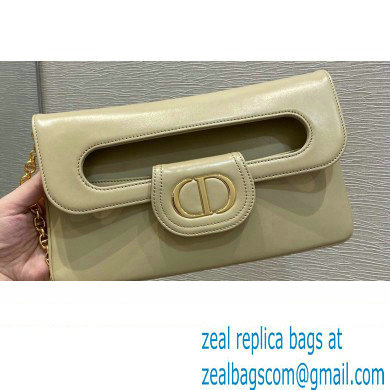 Dior Medium DiorDouble Bag in Smooth Calfskin Beige 2021