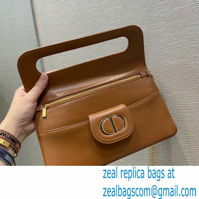 Dior Medium DiorDouble Bag in Smooth Calfskin Brown 2021