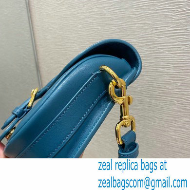 Dior Small Bobby Bag in Box Calfskin Ocean Blue 2021