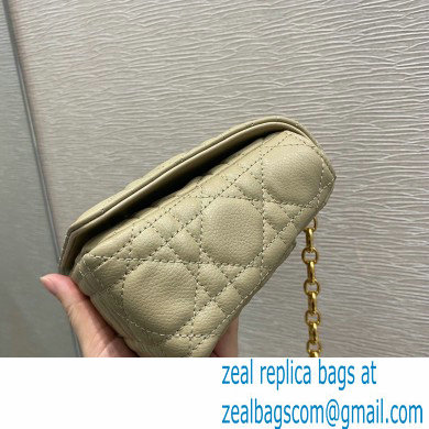 Dior Small Caro Bag in Soft Cannage Calfskin Beige 2021