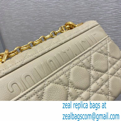 Dior Small Caro Bag in Soft Cannage Calfskin Beige 2021 - Click Image to Close